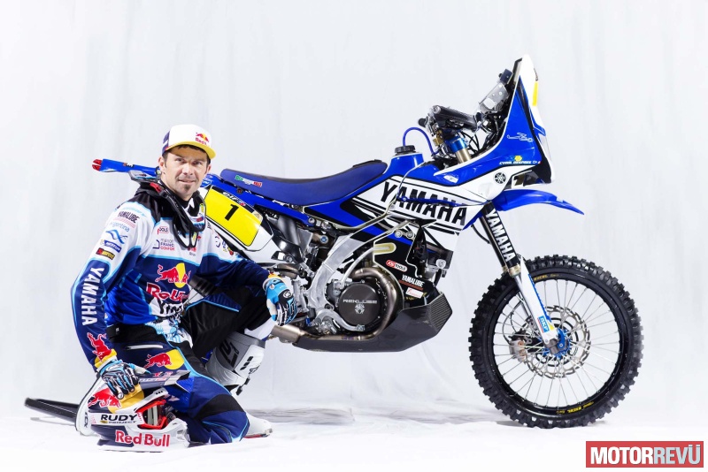 Sportesemények Cyril Despres és a Yamaha YZ450F Rally Race Bike Sportesemények Cyril Despres és a Yamaha YZ450F Rally Race Bike