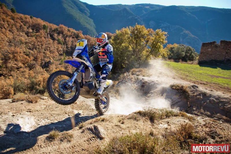 Sportesemények Cyril Despres és a Yamaha YZ450F Rally Race Bike Sportesemények Cyril Despres és a Yamaha YZ450F Rally Race Bike