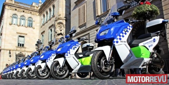 Motorok BMW C evolution rendõrségi változat