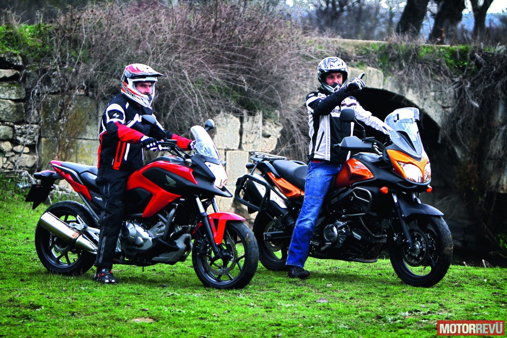 Motorok Tesztek galériája Honda NC700X vs. Suzuki DL650 V-Strom Motorok Tesztek galériája Honda NC700X vs. Suzuki DL650 V-Strom