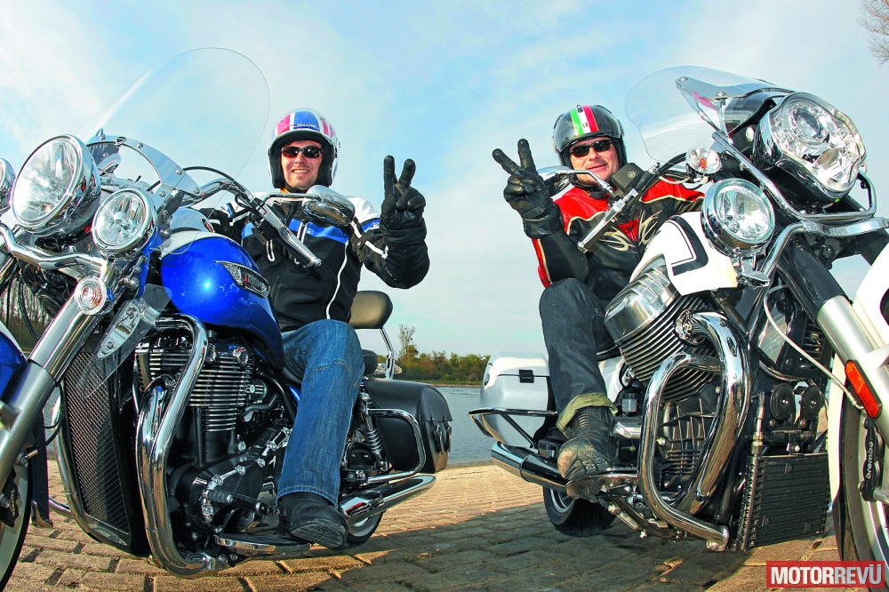 Motorok Tesztek galériája Összehasonlí­tó teszt: Moto Guzzi California Touring vs. Triumph Thunderbird LT 