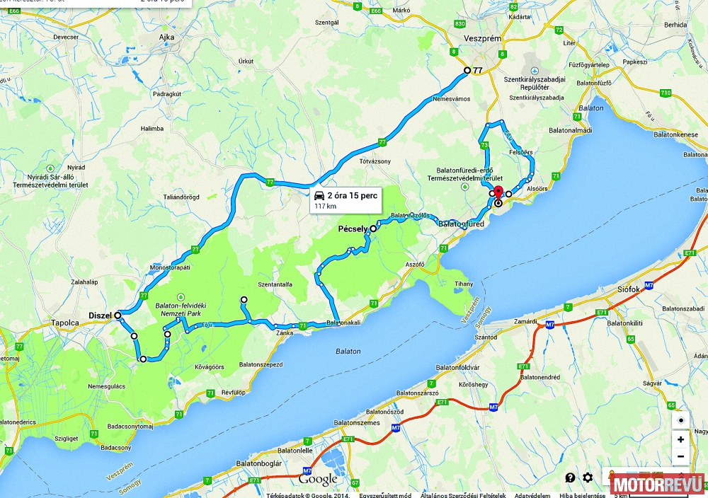 Túrák Magyar túra: Balatonfelvidék