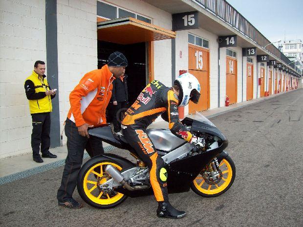 KTM Moto3 teszt KTM Moto3 teszt